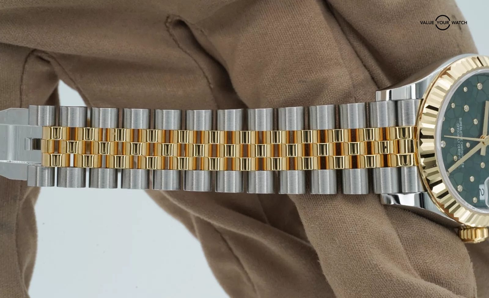 2024 Rolex Datejust 31 278273 Olive Green Floral Motif Diamond Dial BOXES/PAPERS - Image 7