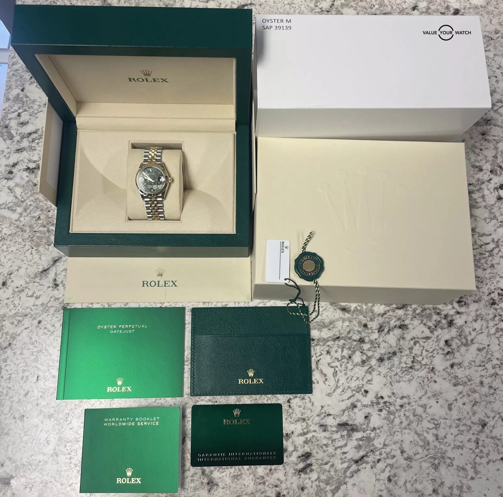 2024 Rolex Datejust 31 278273 Olive Green Floral Motif Diamond Dial BOXES/PAPERS - Image 9