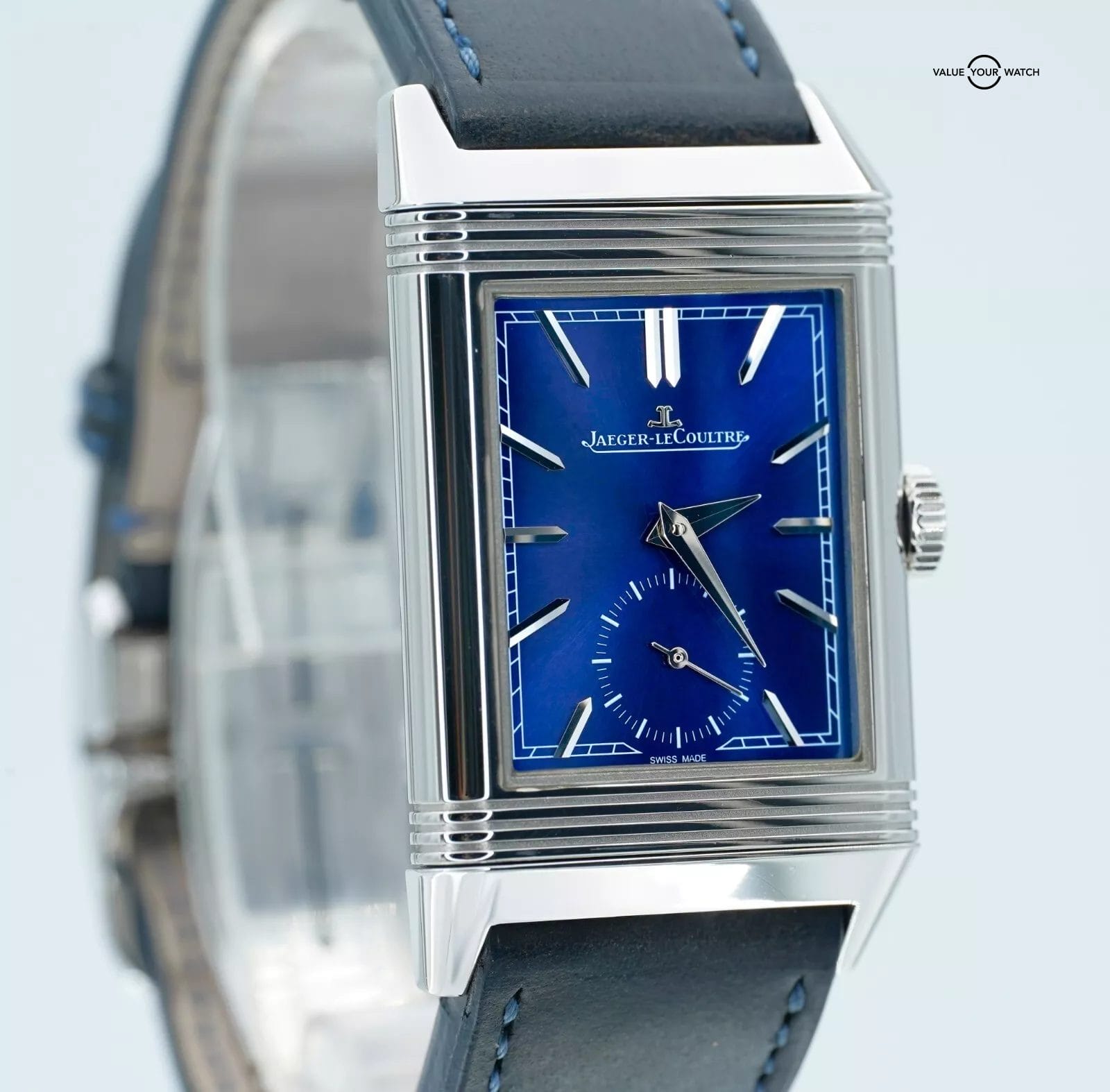 Jaeger-Lecoultre Reverso Tribute Small Seconds Q3978480 Steel Blue Dial