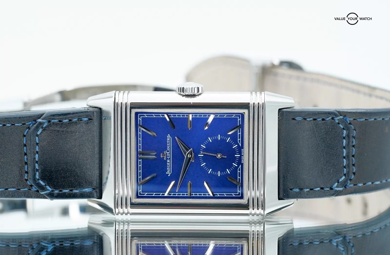 Jaeger-Lecoultre Reverso Tribute Small Seconds Q3978480 Steel Blue Dial - Image 12