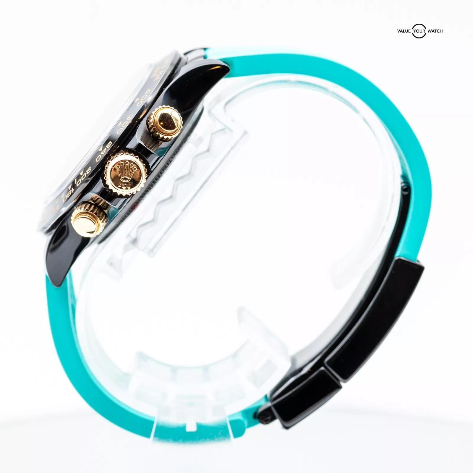 2024 Rolex Blaken Daytona Tiffany Blue Dial 40mm Yellow Gold + Black DLC - Image 12