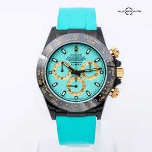 2024 Rolex Blaken Daytona Tiffany Blue Dial 40mm Yellow Gold + Black DLC