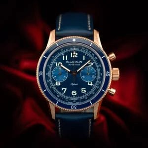 Blancpain Air Command 42.5mm Red Gold Blue Dial Box &amp; Papers AC02-36B40-638