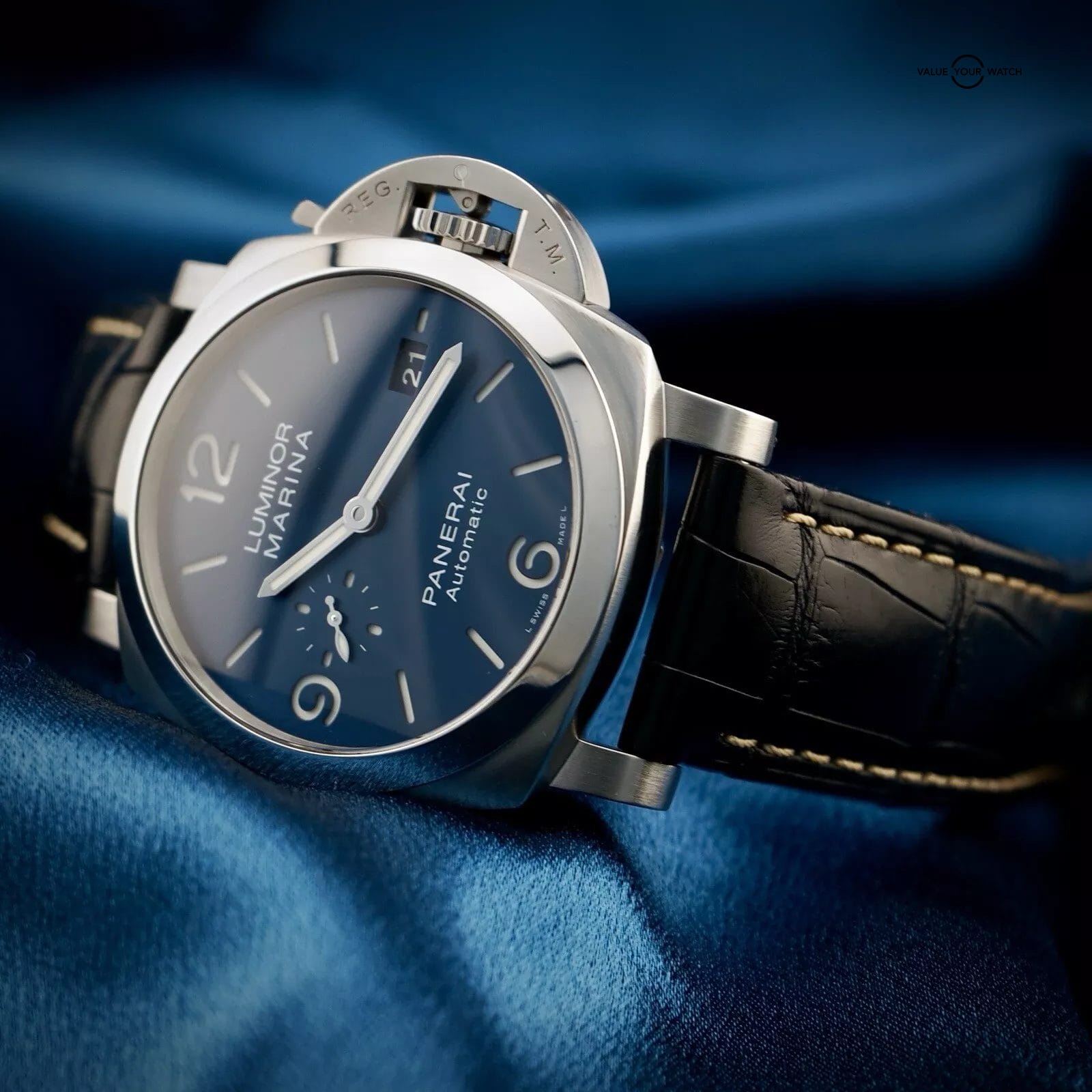 Panerai Luminor Marina 1950 3 Days 44MM PAM01313 -Full Set- PAM1313 & 2 Straps - Image 2