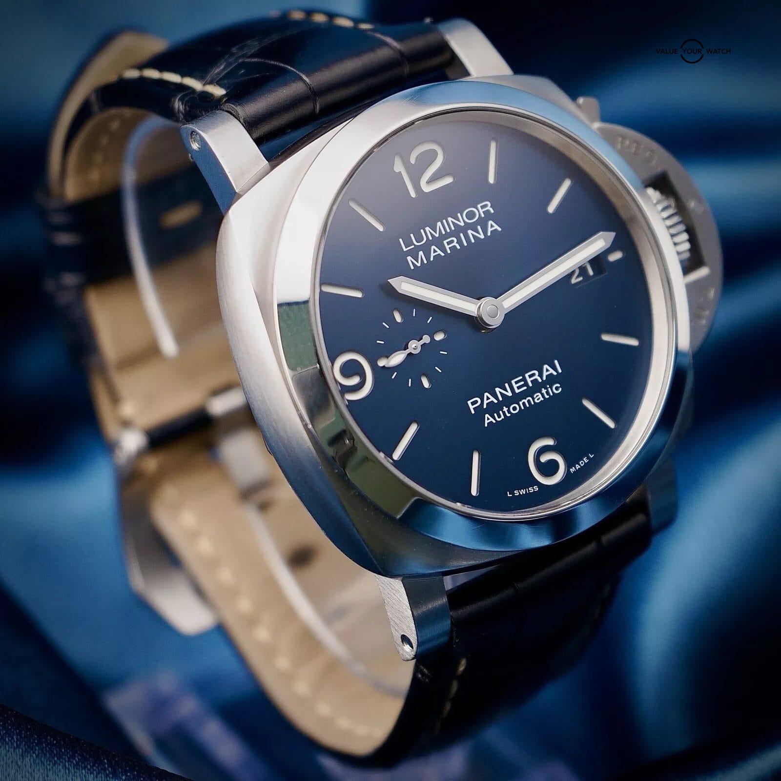 Panerai Luminor Marina 1950 3 Days 44MM PAM01313 -Full Set- PAM1313 & 2 Straps - Image 5