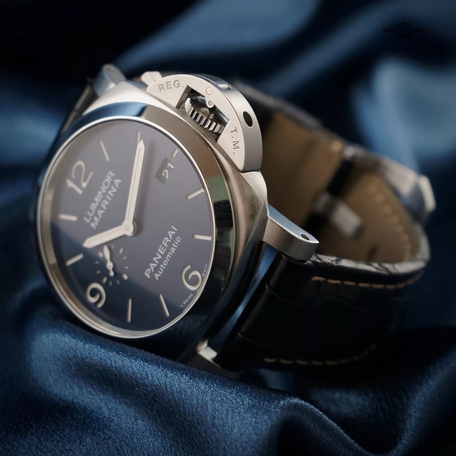 Panerai Luminor Marina 1950 3 Days 44MM PAM01313 -Full Set- PAM1313 & 2 Straps - Image 7