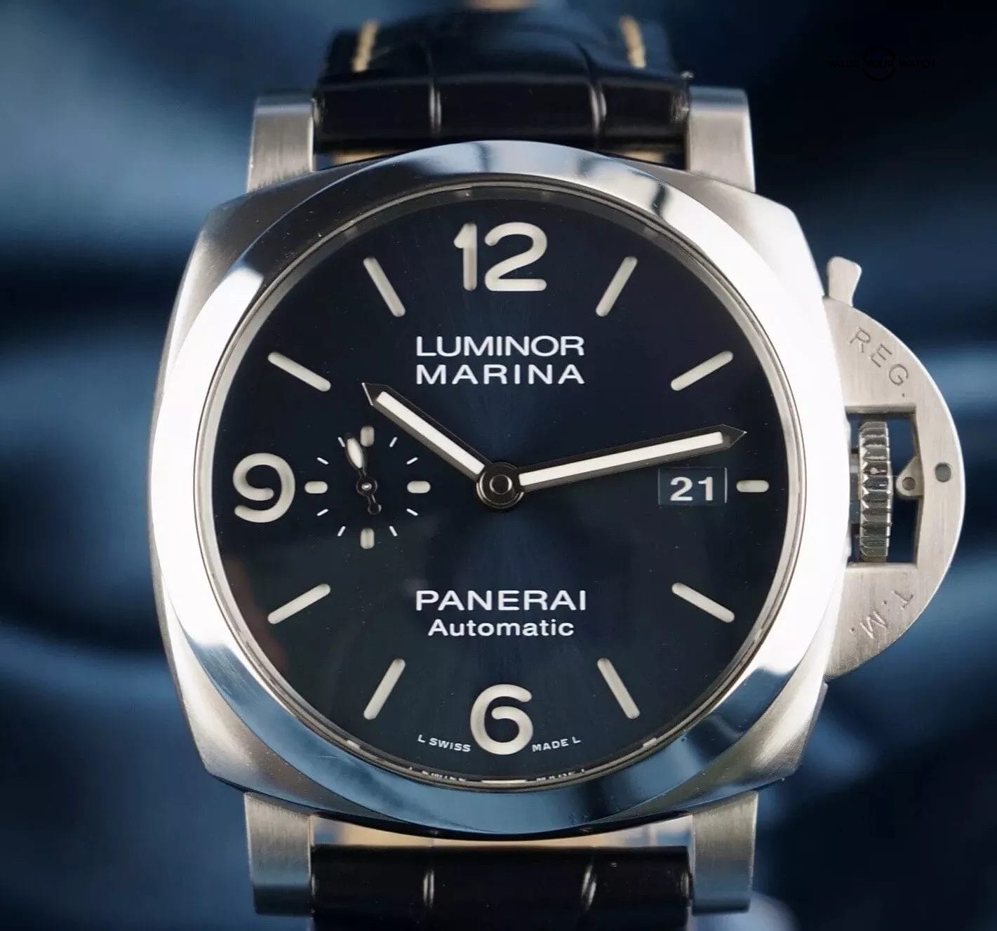 Panerai Luminor Marina 1950 3 Days 44MM PAM01313 -Full Set- PAM1313 & 2 Straps - Image 8