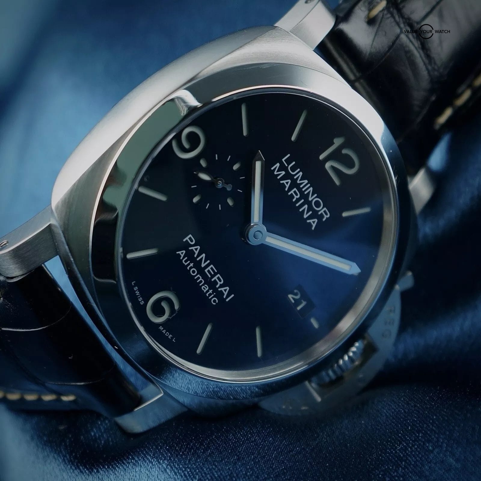 Panerai Luminor Marina 1950 3 Days 44MM PAM01313 -Full Set- PAM1313 & 2 Straps - Image 12