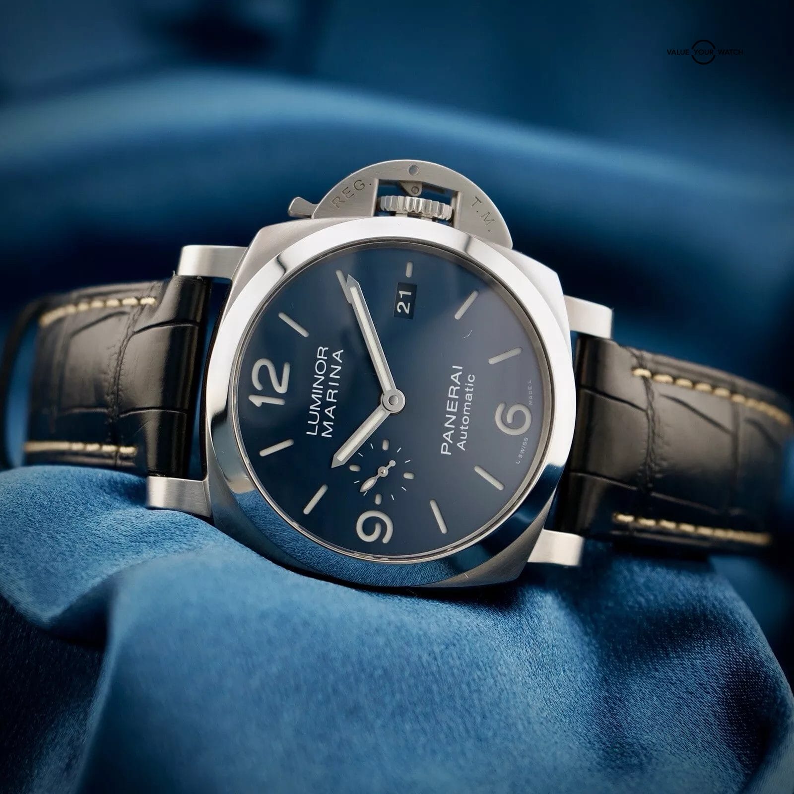 Panerai Luminor Marina 1950 3 Days 44MM PAM01313 -Full Set- PAM1313 & 2 Straps - Image 13