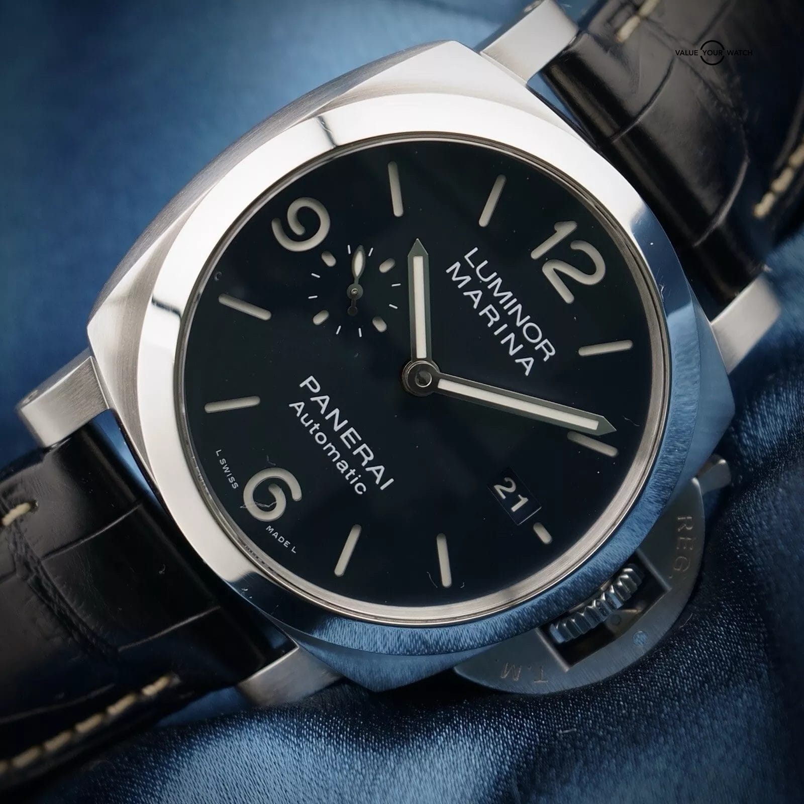 Panerai Luminor Marina 1950 3 Days 44MM PAM01313 -Full Set- PAM1313 & 2 Straps - Image 15