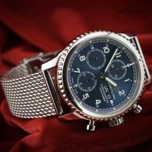 Breitling Navitimer 8 A13314 Blue Dial Chronograph & Steel Mesh Bracelet – 43mm