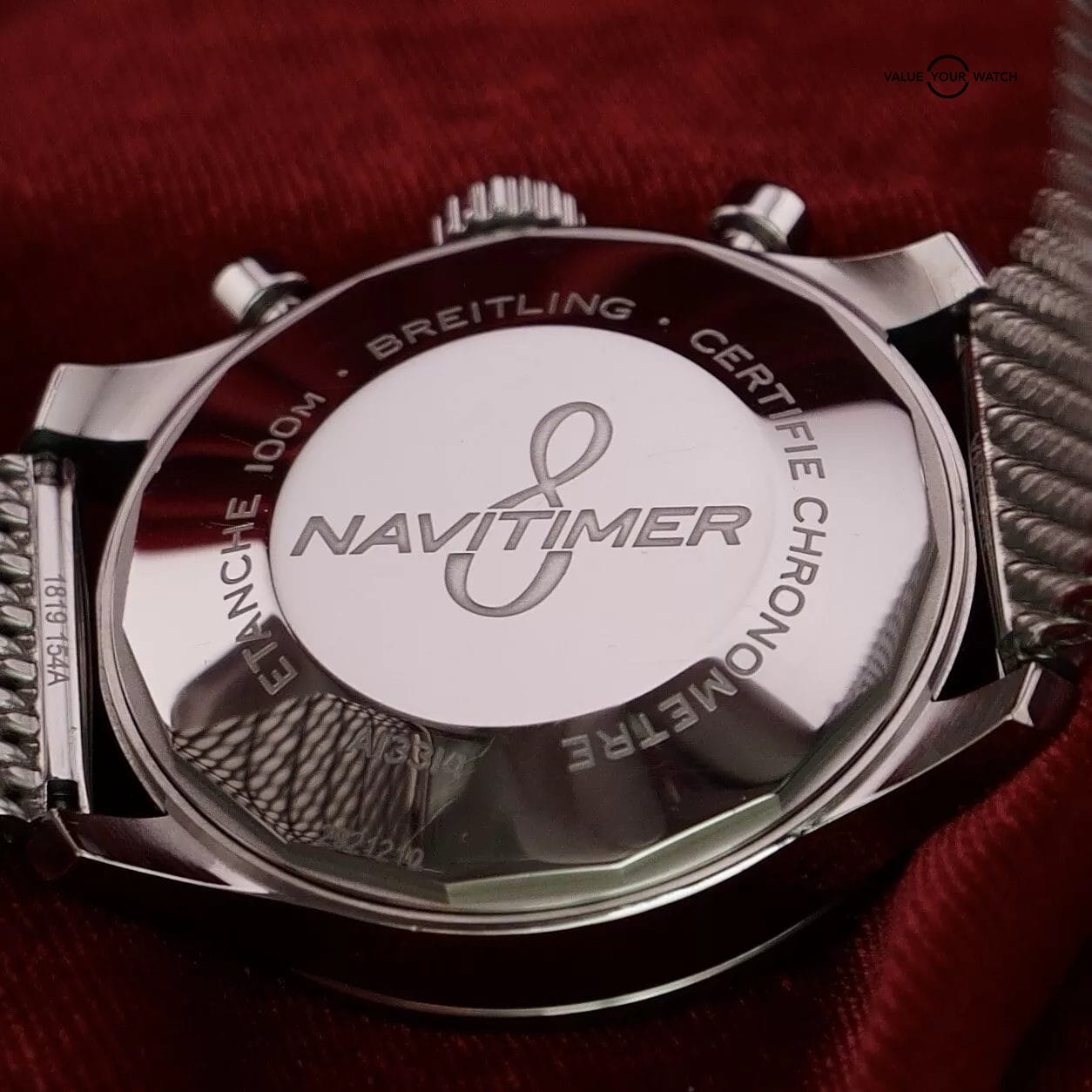 Breitling Navitimer 8 A13314 Blue Dial Chronograph & Steel Mesh Bracelet - 43mm - Image 11