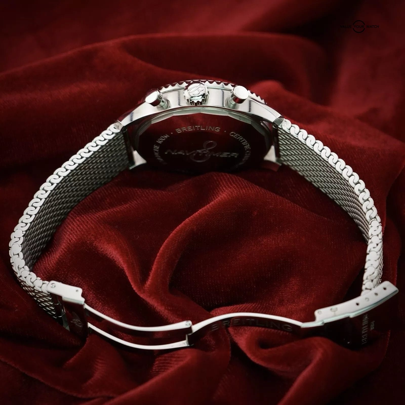 Breitling Navitimer 8 A13314 Blue Dial Chronograph & Steel Mesh Bracelet - 43mm - Image 16