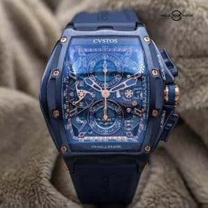 CVSTOS Chronograph III Navy Blue Steel 18k Rose 41mm CVS577 Brand New 2024