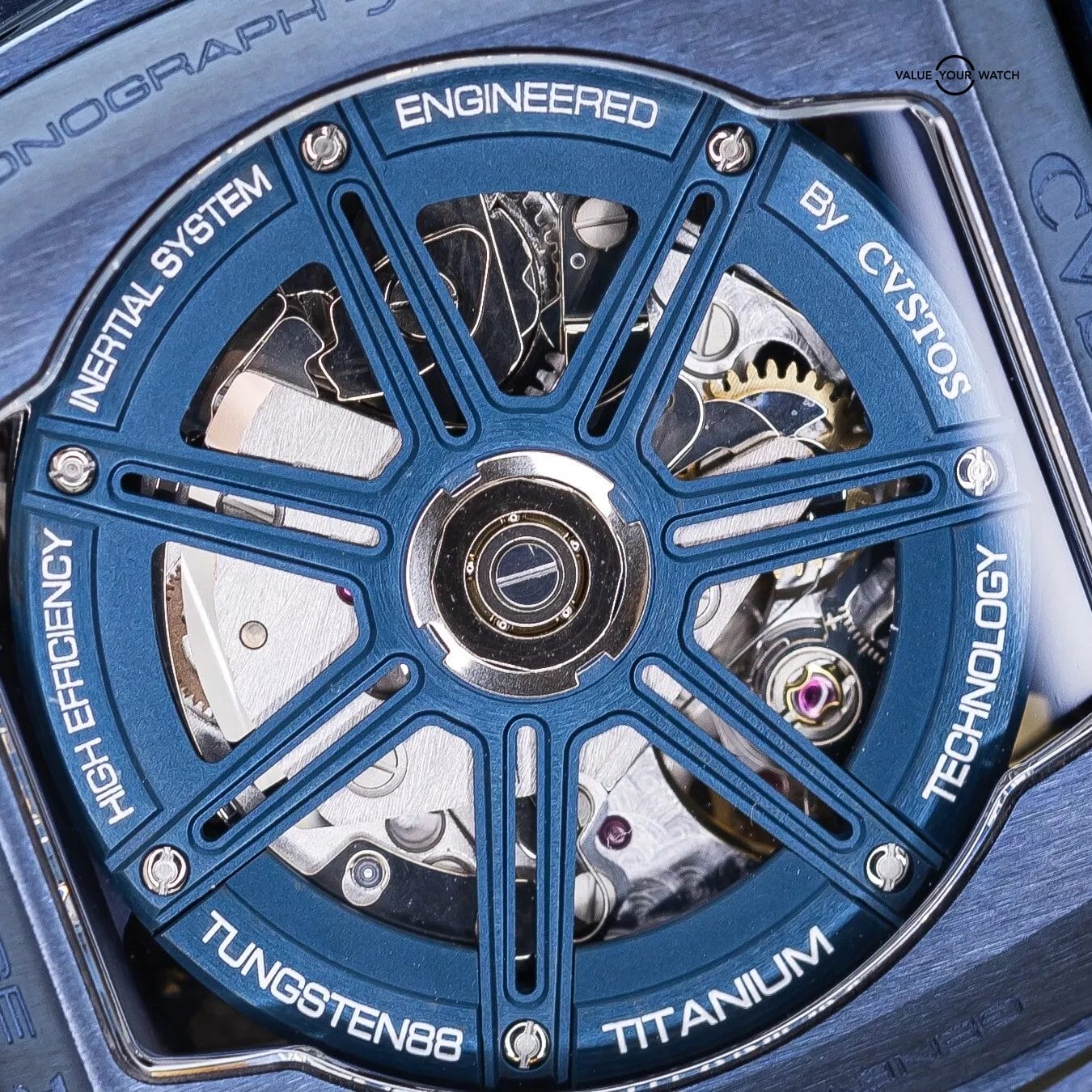 CVSTOS Chronograph III Navy Blue Steel 18k Rose 41mm CVS577 Brand New 2024 - Image 4