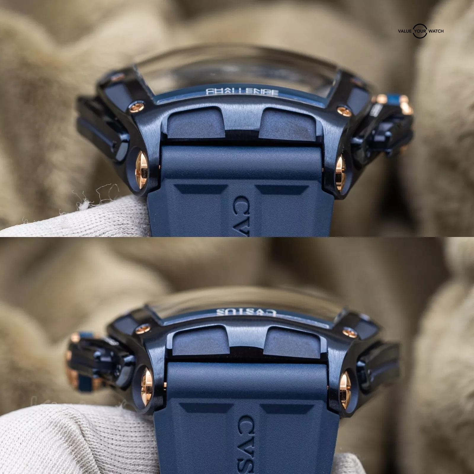 CVSTOS Chronograph III Navy Blue Steel 18k Rose 41mm CVS577 Brand New 2024 - Image 13