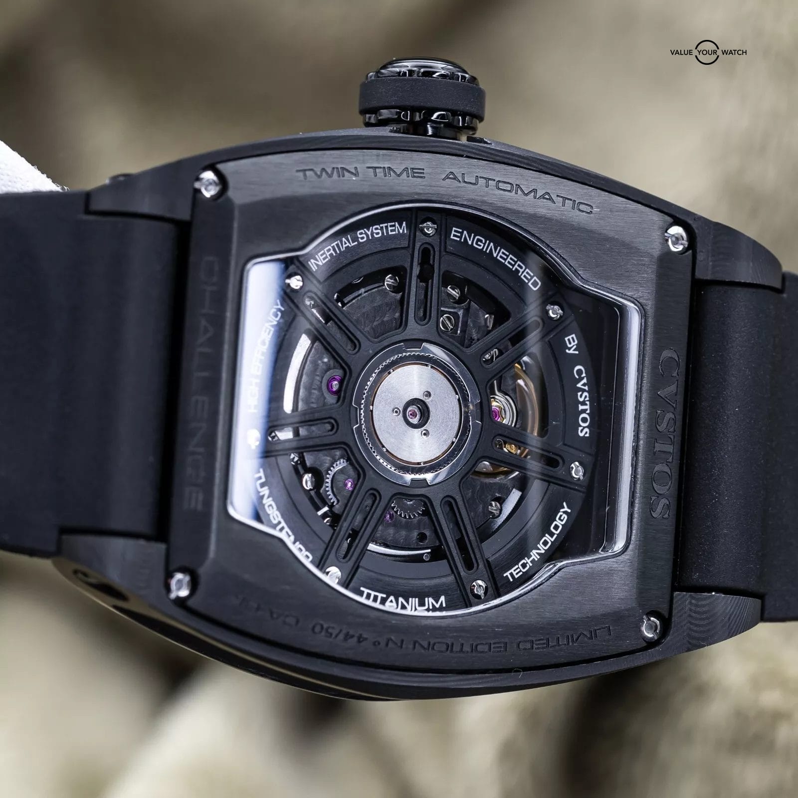 CVSTOS Challenge Twin-Time Carbon/Nardo Dial 41mm A01108.4162001 Brand New 2024 - Image 5