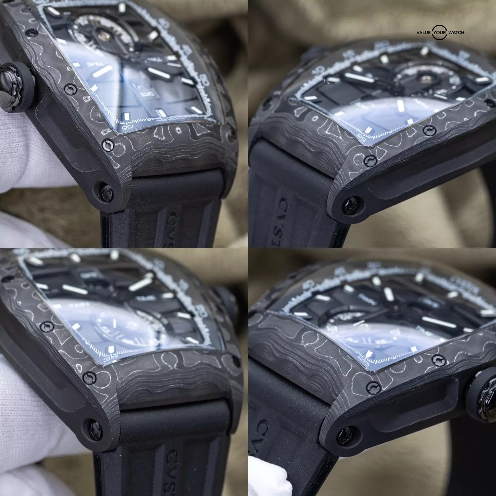 CVSTOS Challenge Twin-Time Carbon/Nardo Dial 41mm A01108.4162001 Brand New 2024 - Image 11