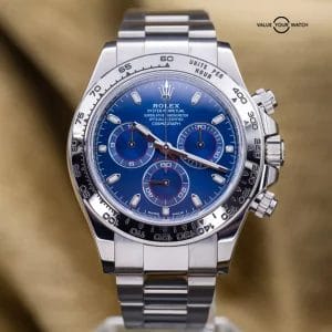 Rolex Daytona Cosmograph 40 White Gold Blue Dial 116509 – 2021 Complete Set
