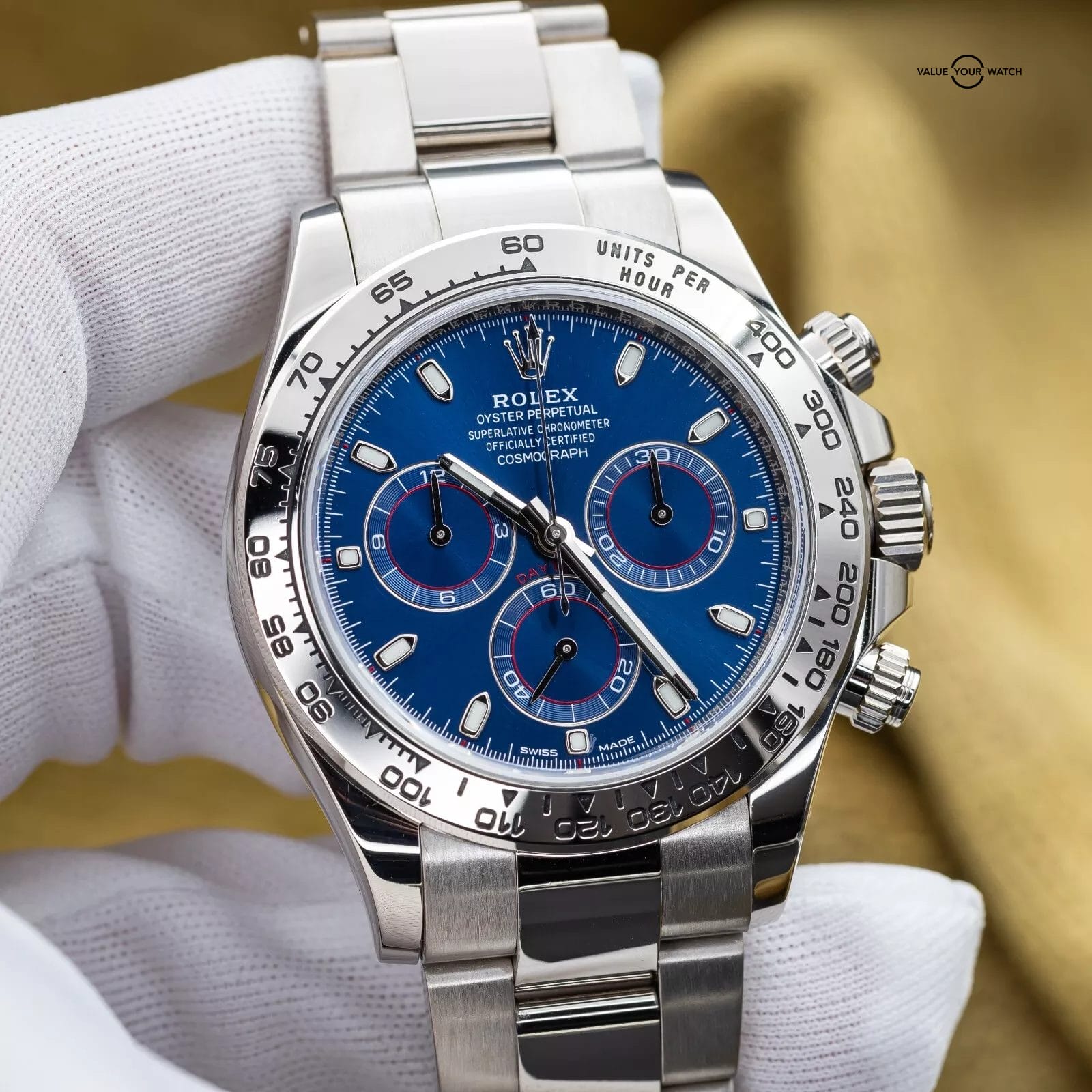 Rolex Daytona Cosmograph 40 White Gold Blue Dial 116509 - 2021 Complete Set - Image 5