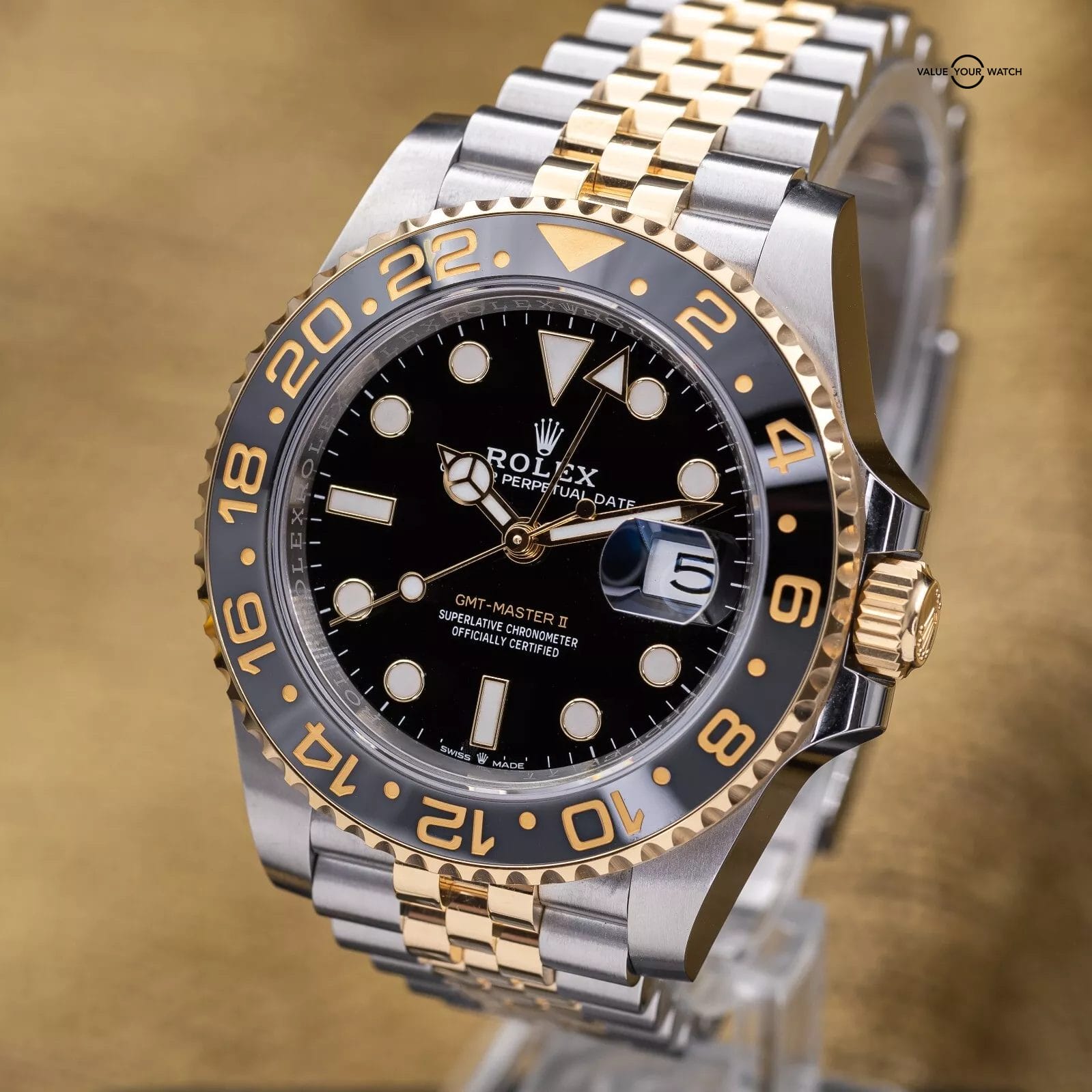 NEW 2024 Rolex GMT-Master II 40 Two-Tone Yellow Gold 126713GRNR Bumblebee - Image 3