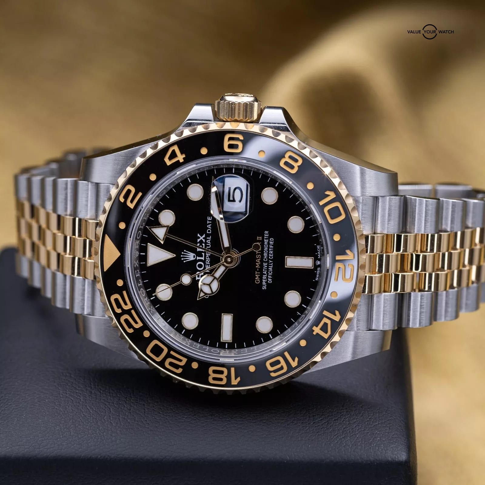 NEW 2024 Rolex GMT-Master II 40 Two-Tone Yellow Gold 126713GRNR Bumblebee - Image 15
