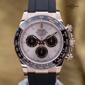 2024 NEW Rolex Cosmograph Daytona Everose Gold Oysterflex Sundust Dial 126515LN