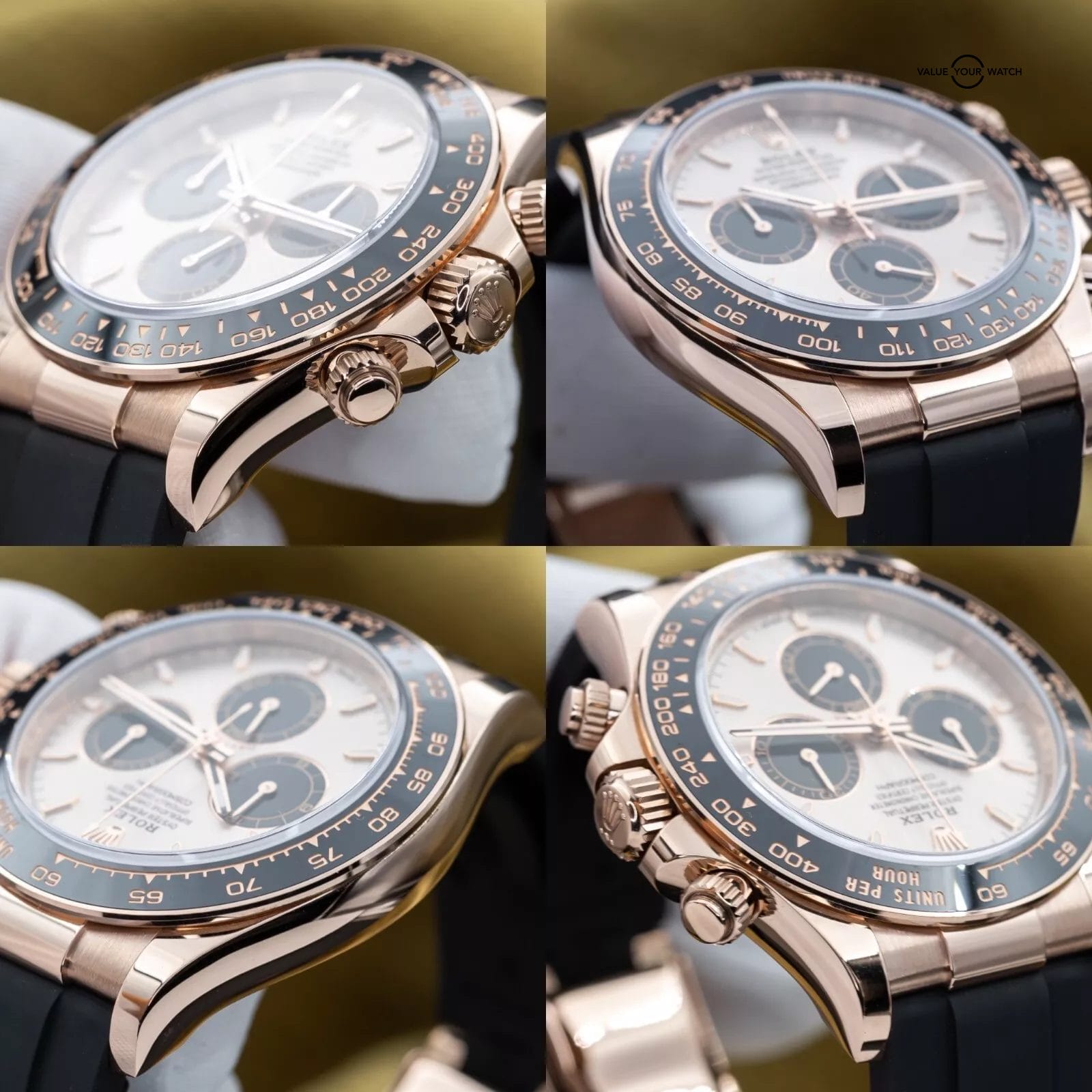 2024 NEW Rolex Cosmograph Daytona Everose Gold Oysterflex Sundust Dial 126515LN - Image 6