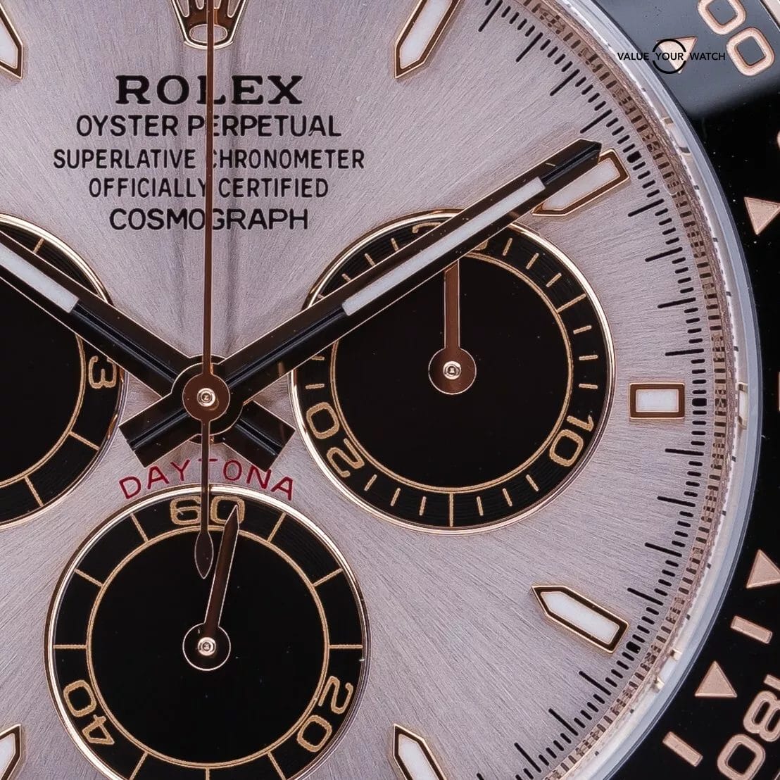 2024 NEW Rolex Cosmograph Daytona Everose Gold Oysterflex Sundust Dial 126515LN - Image 9