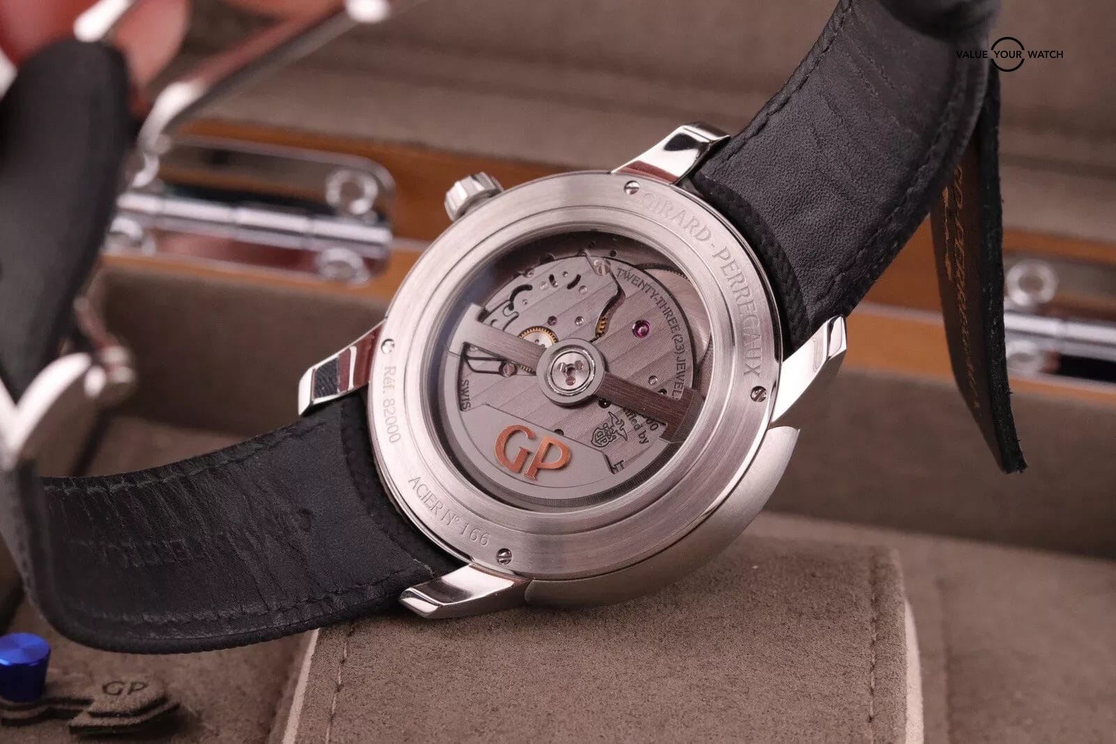 Girard Perregaux Free Bridge CLEAN Openworked Grey Steel Automatic 82000 Watch - Image 3