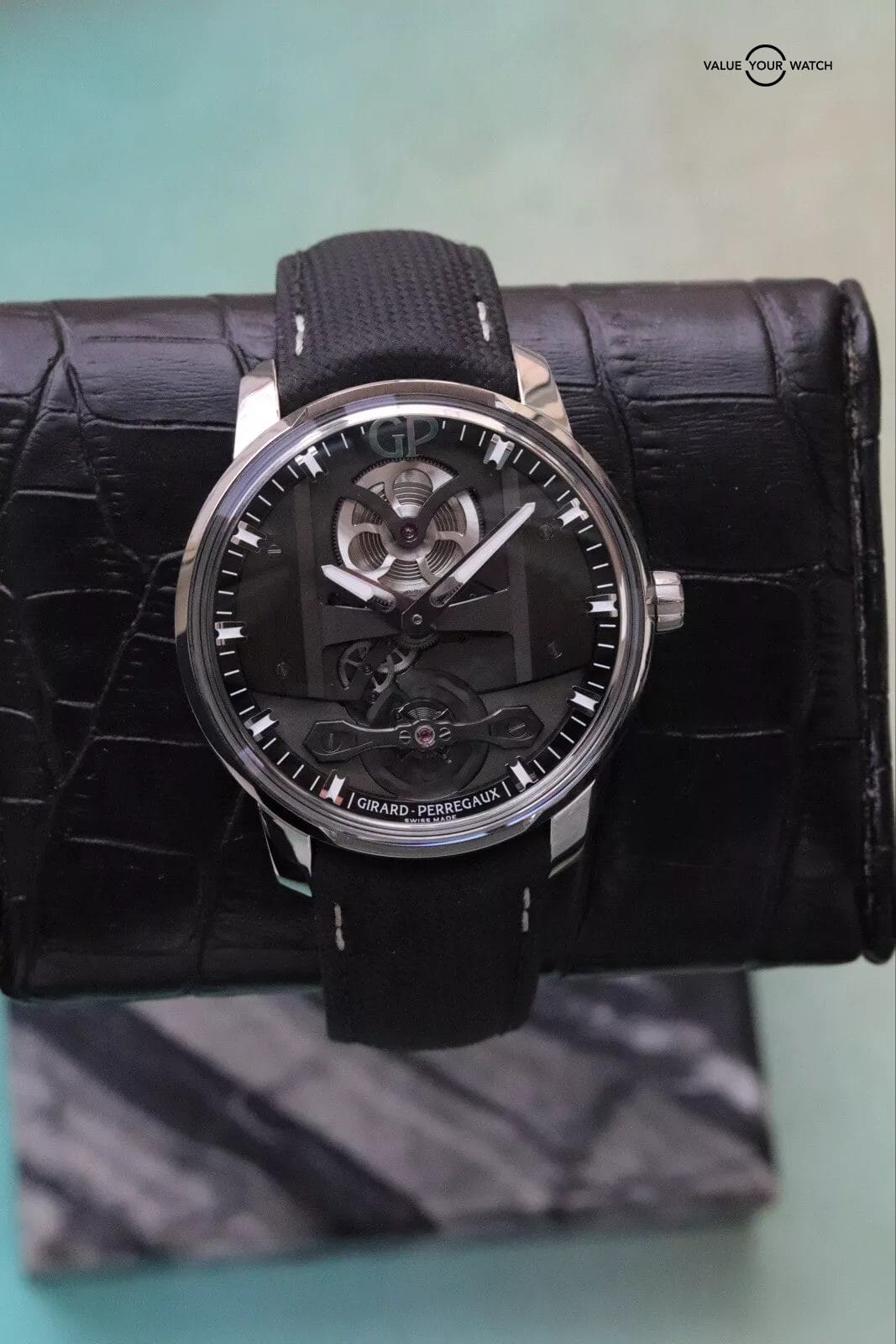 Girard Perregaux Free Bridge CLEAN Openworked Grey Steel Automatic 82000 Watch - Image 5