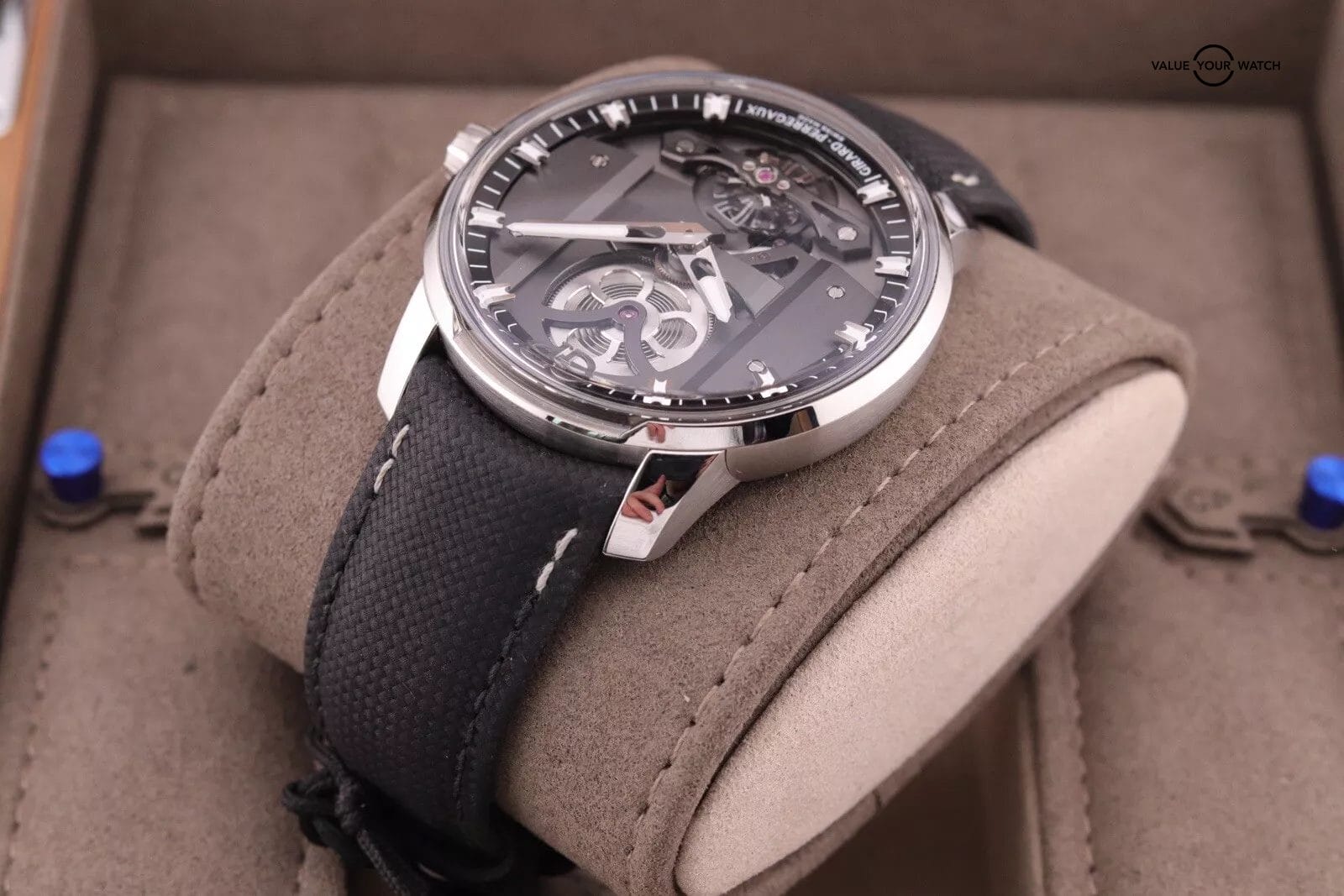 Girard Perregaux Free Bridge CLEAN Openworked Grey Steel Automatic 82000 Watch - Image 7