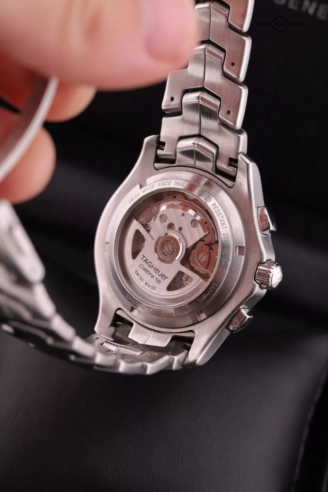 TAG Heuer Link Blue Men's Watch - CJF2114 - Calibre 16 Chronograph - Image 7