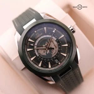 2024 Omega Seamaster Aqua Terra GMT Worldtimer 220.32.43.22.10.001 Green