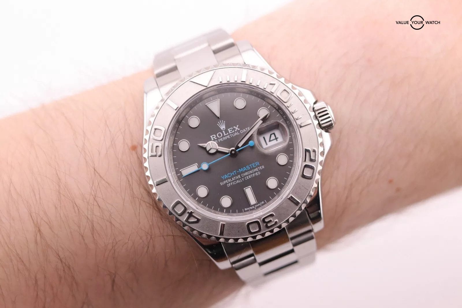 Rolex Yacht-Master 116622 Rhodium Grey Dial x Platinum Bezel - Full Set - Image 13