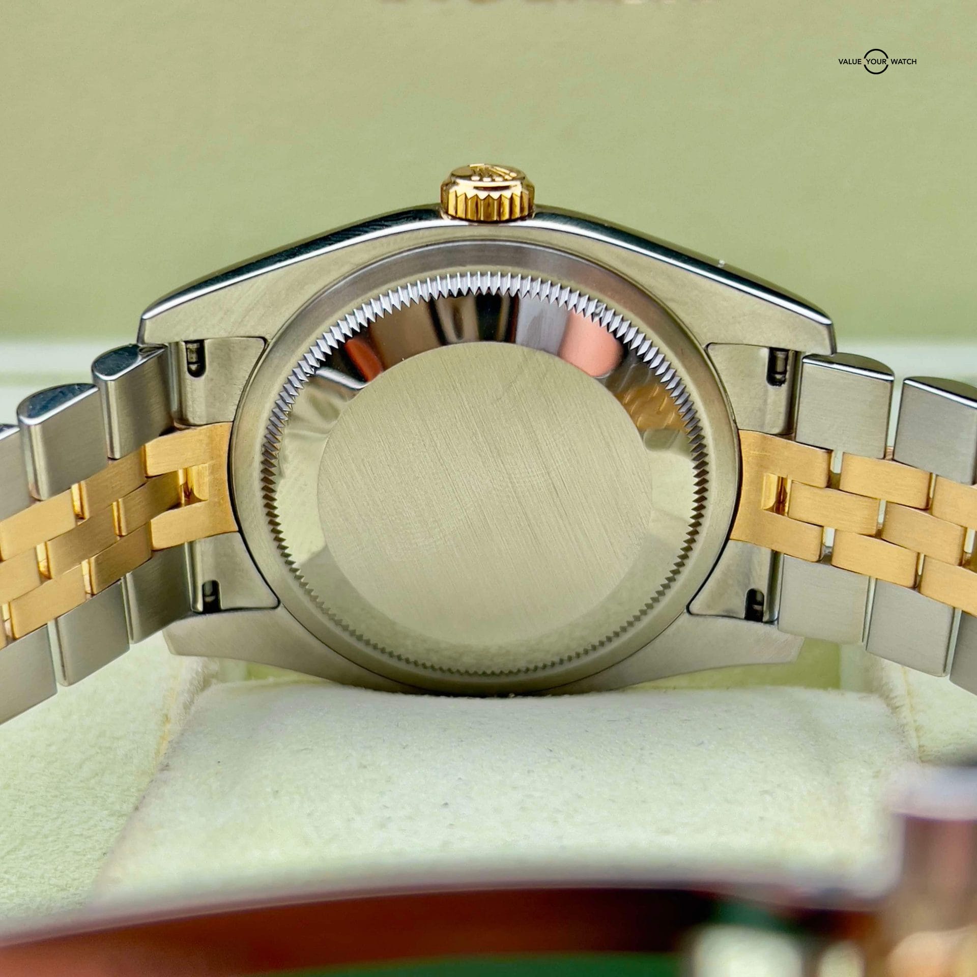 くるみ Mens 36mm Rolex Two-Tone Datejust Watch 116233 with Hidden Clasp