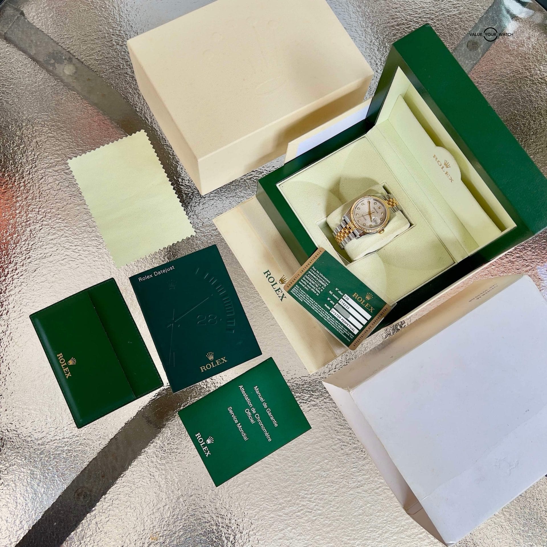 Rolex Datejust 116233 36mm Big Factory Computer/Jubilee Diamond Dial Box & Papers - Image 11