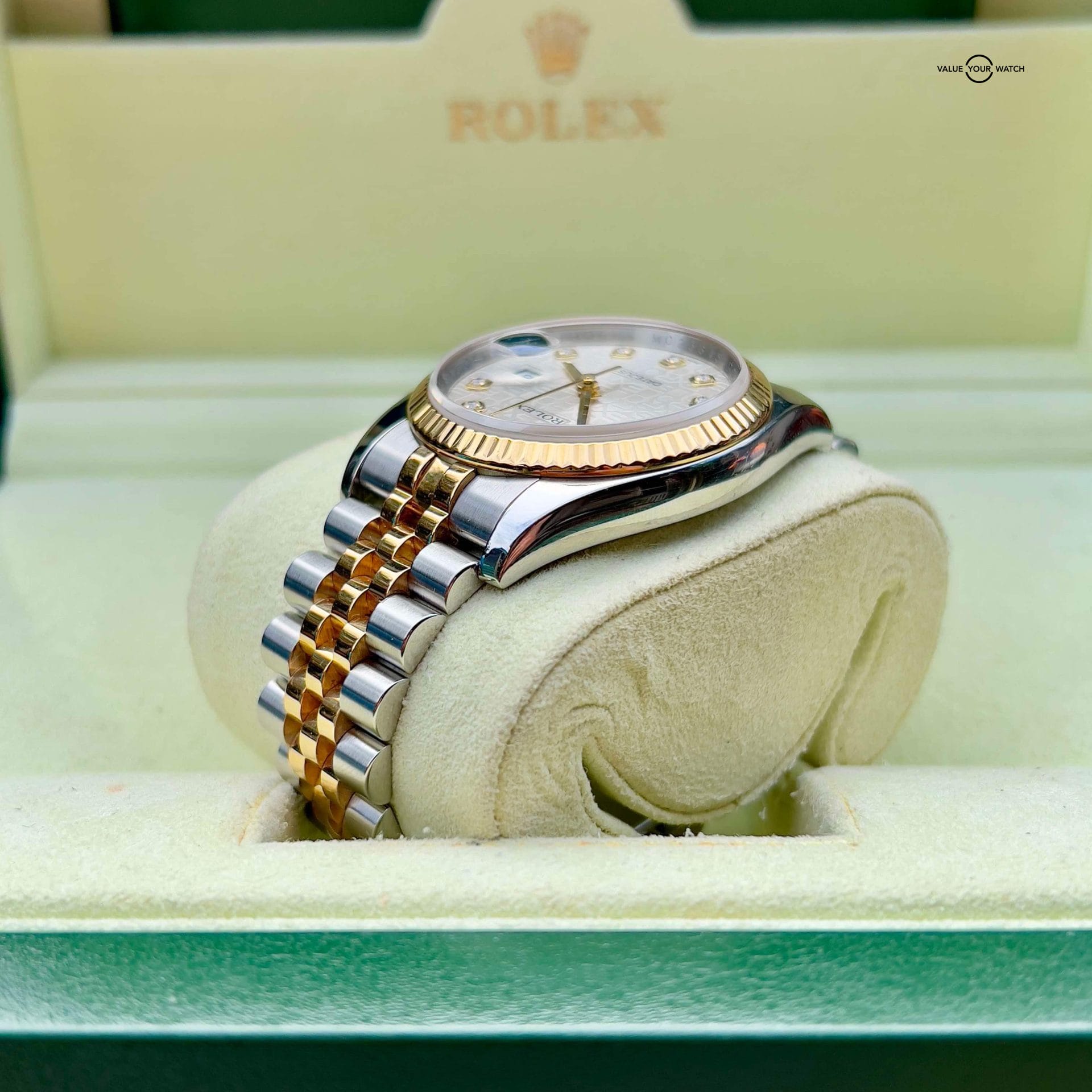 Rolex Datejust 116233 36mm Big Factory Computer/Jubilee Diamond Dial Box & Papers - Image 10
