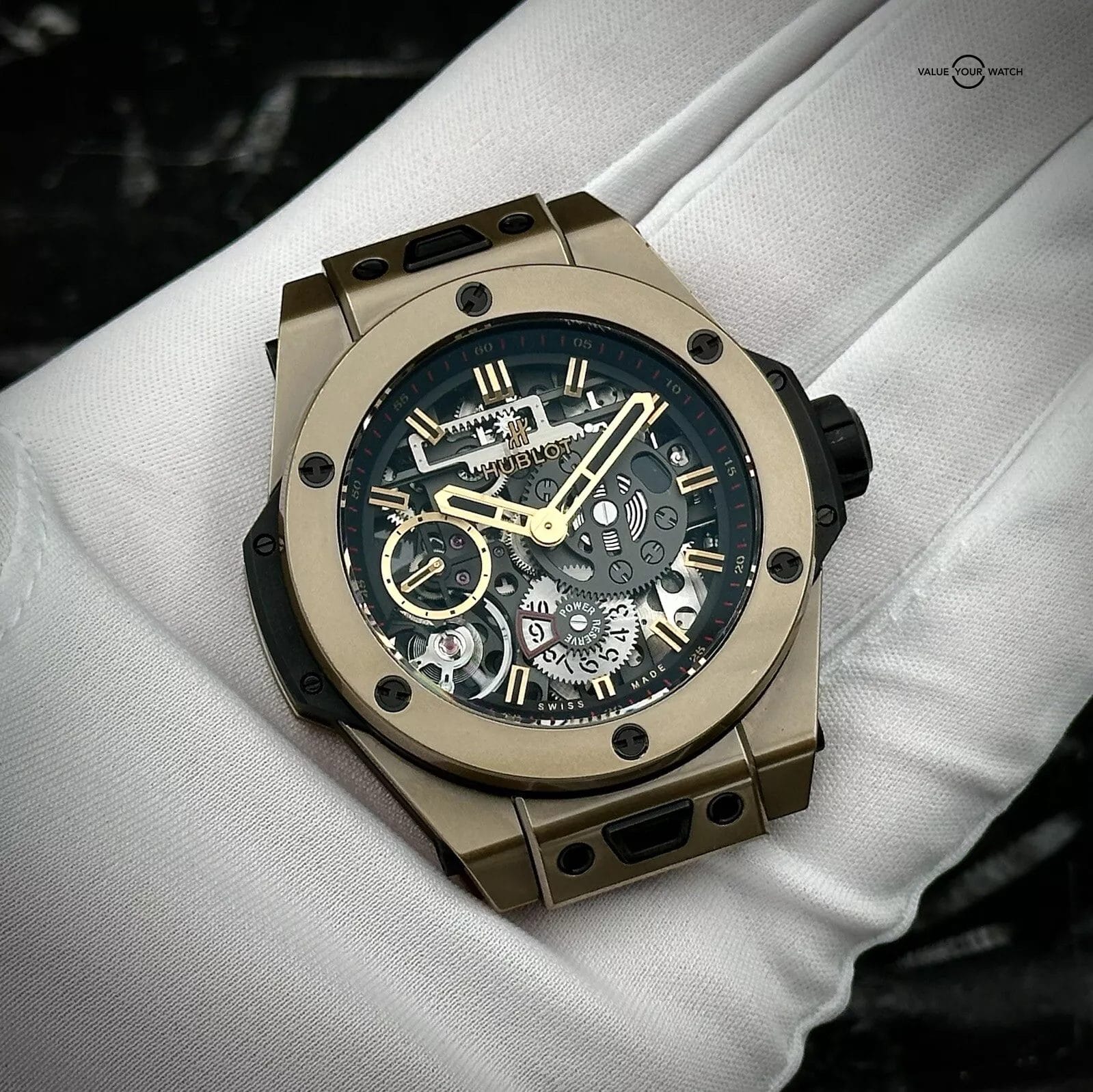 Hublot Big Bang Meca-10 Magic Gold 414.MX.1138.RX 44mm Ceramic Gold Skeleton - Image 3
