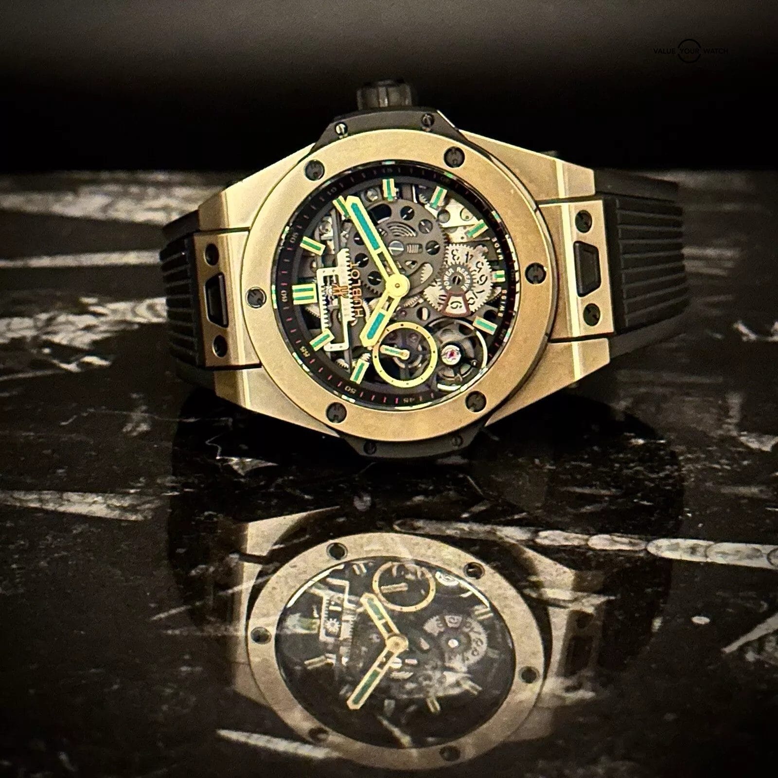 Hublot Big Bang Meca-10 Magic Gold 414.MX.1138.RX 44mm Ceramic Gold Skeleton - Image 4