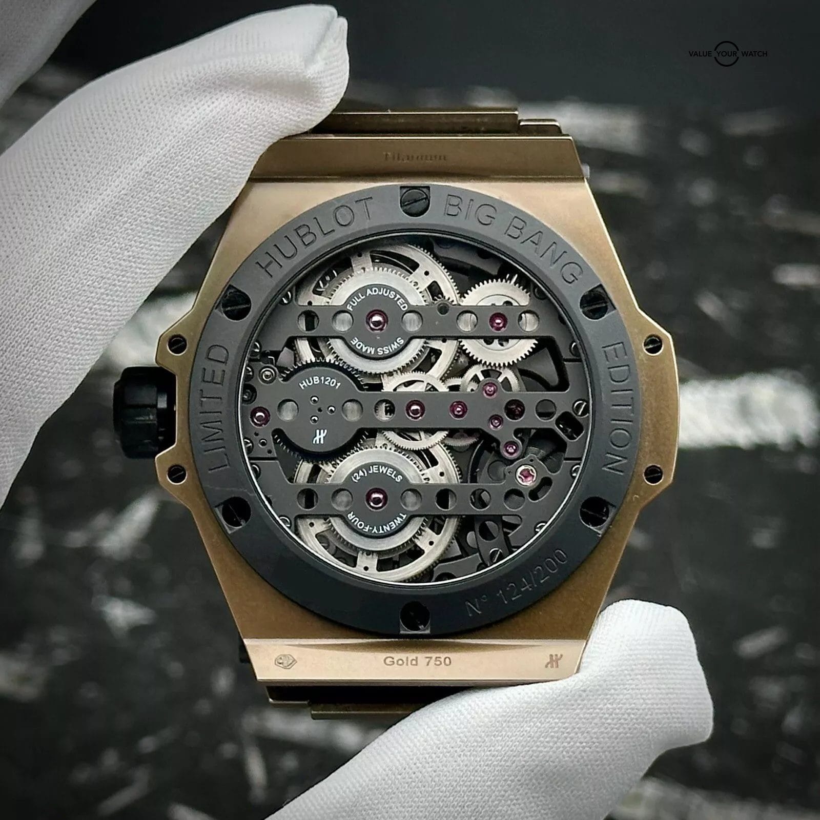 Hublot Big Bang Meca-10 Magic Gold 414.MX.1138.RX 44mm Ceramic Gold Skeleton - Image 5