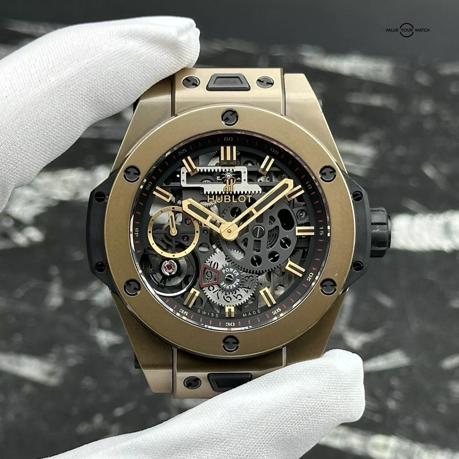 Hublot Big Bang Meca-10 Magic Gold 414.MX.1138.RX 44mm Ceramic Gold Skeleton - Image 7