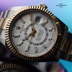 Rolex Sky-Dweller, steel and 18k yellow gold, Ref. 326933 Full Set!