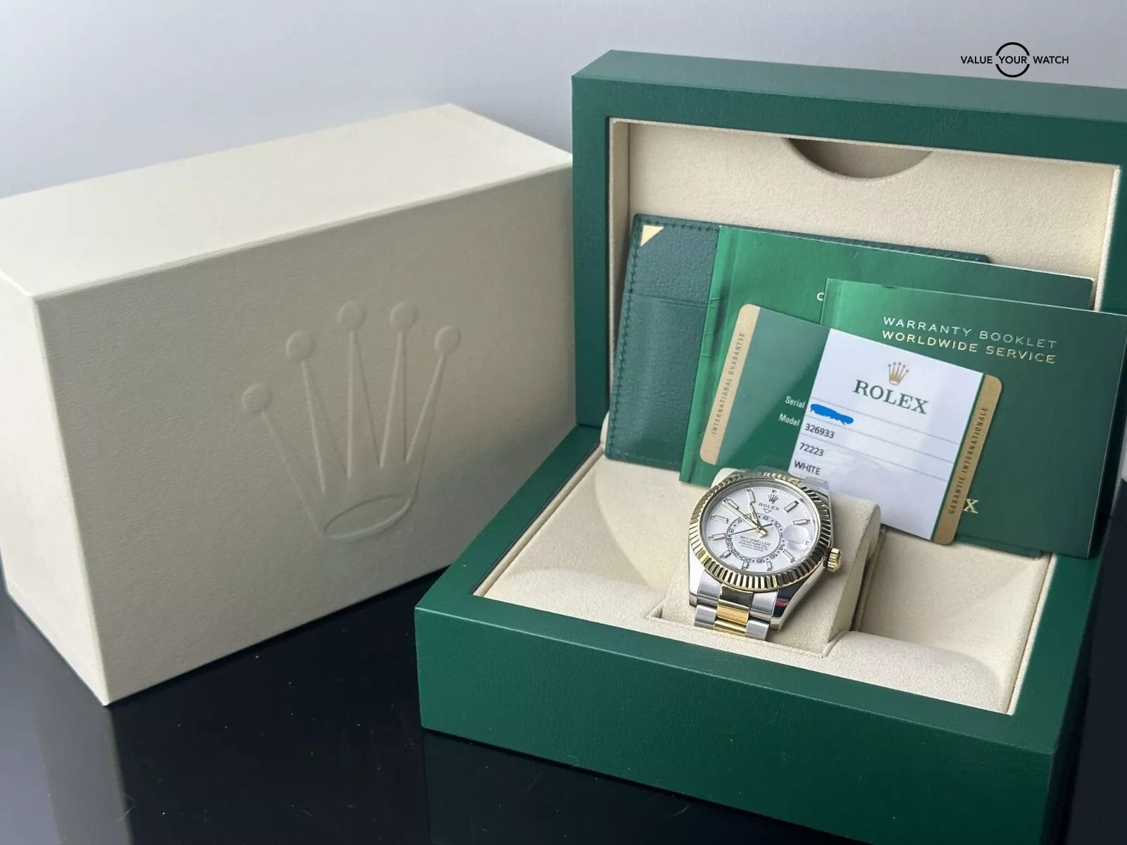 Rolex Sky-Dweller, steel and 18k yellow gold, Ref. 326933 Full Set! - Image 4