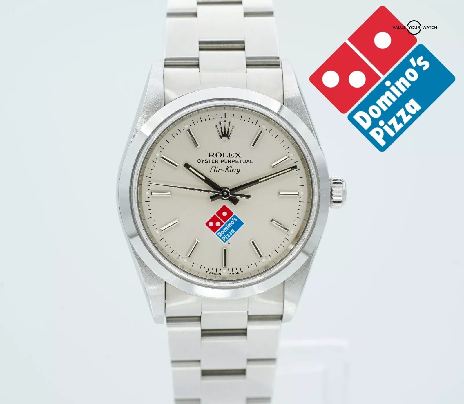 Rolex Air-King 14000 Dominos Dial Boxes/Papers! - Image 4