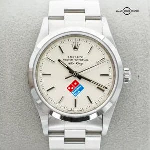 Rolex Air-King 14000 Dominos Dial Boxes/Papers!