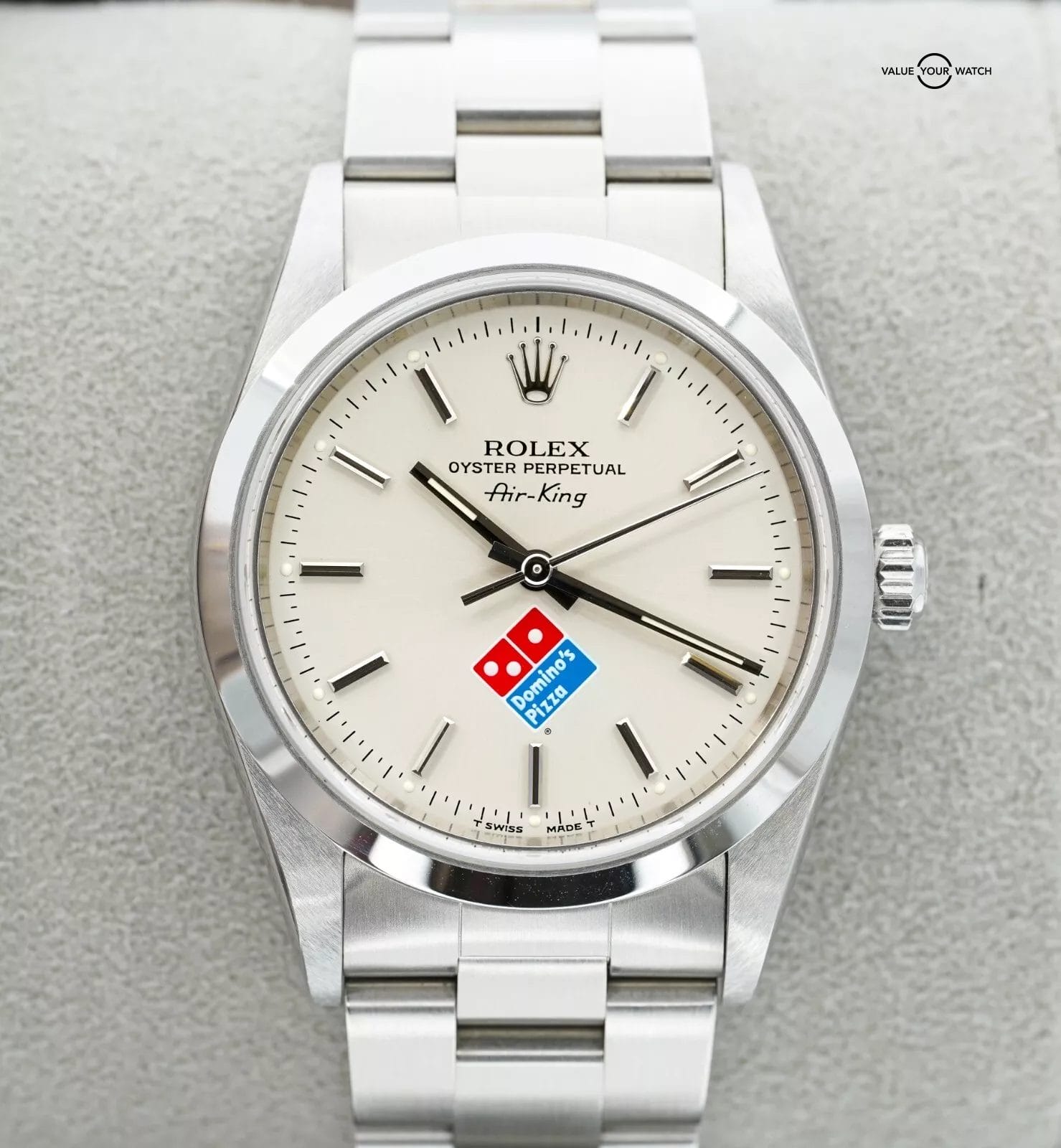 Rolex Air-King 14000 Dominos Dial Boxes/Papers!