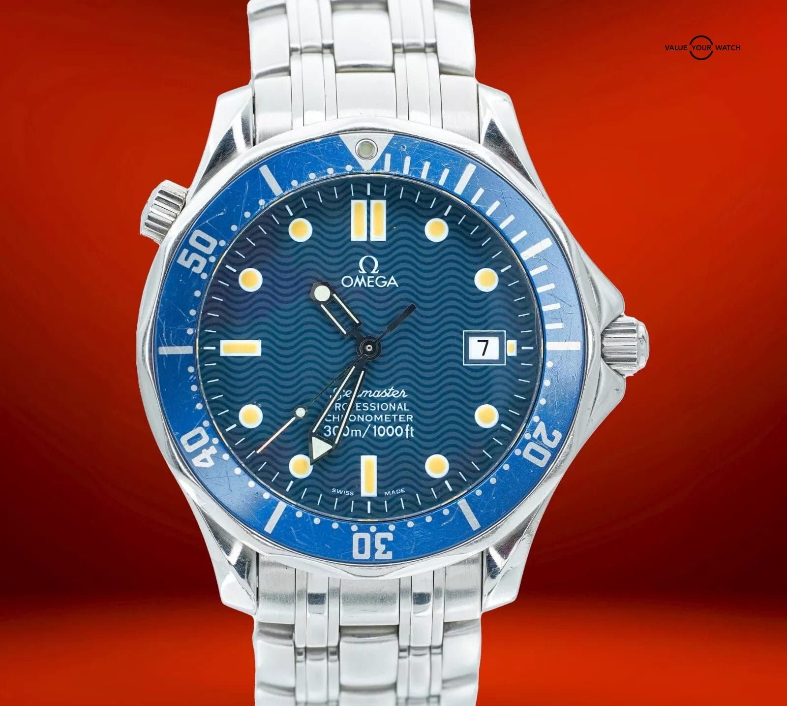 Omega Seamaster 300M Professional Chronometer 2531.80 41mm Blue Dial!