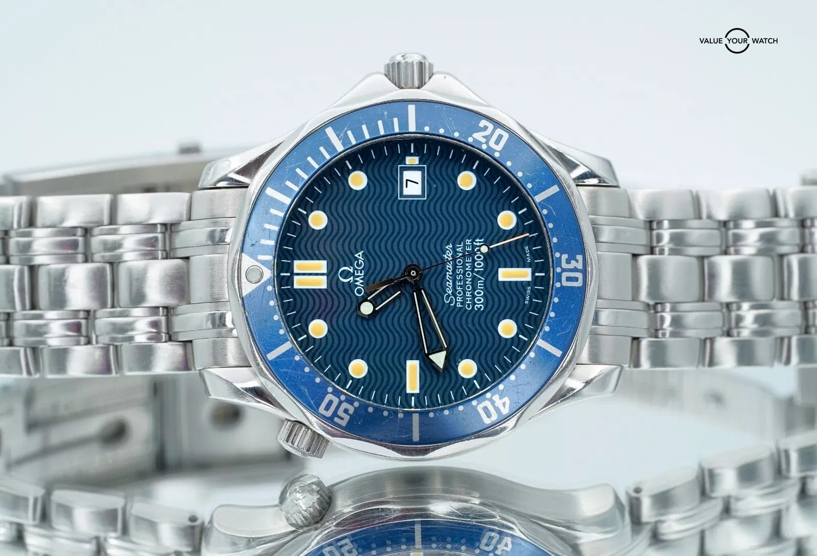 Omega Seamaster 300M Professional Chronometer 2531.80 41mm Blue Dial! - Image 7