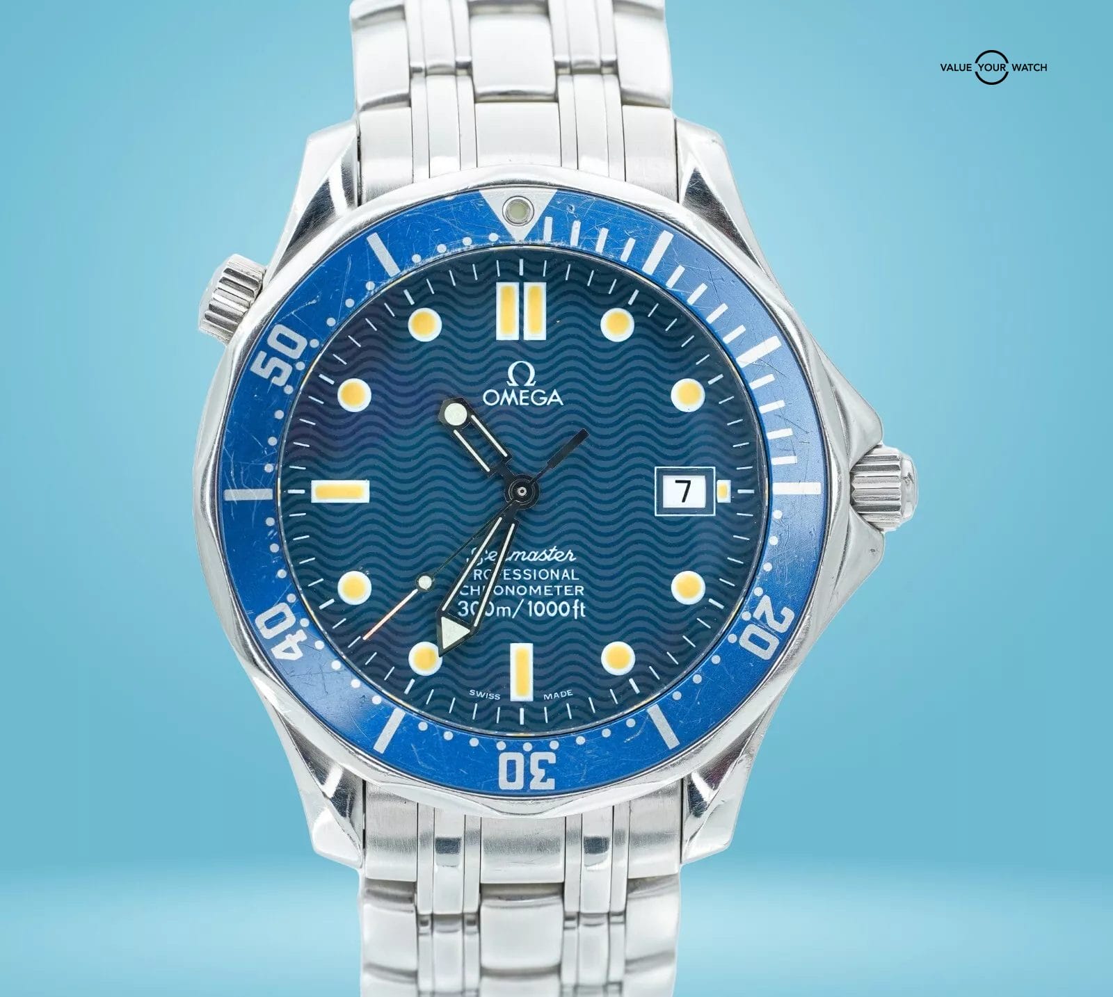 Omega Seamaster 300M Professional Chronometer 2531.80 41mm Blue Dial! - Image 8